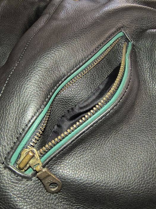 Geacă moto clasică din piele naturală, M