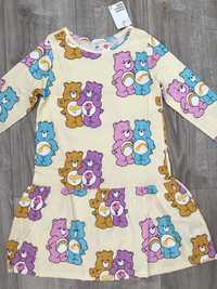 Rochie H&M Care Bears nr.134-140 noua