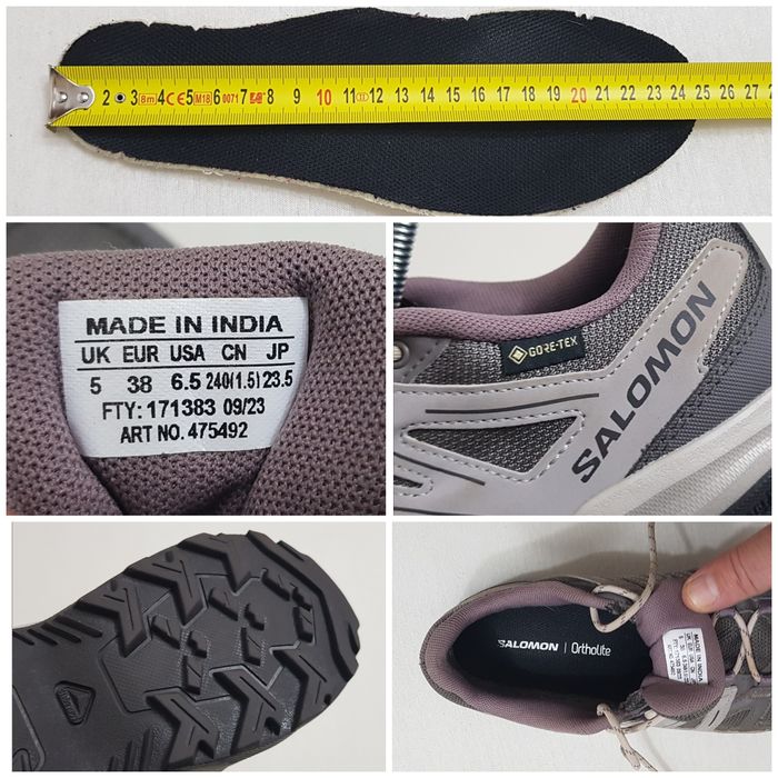 Pantofi munte, ghete SALOMON Gore-Tex Contragrip trekking nr 38 Unisex