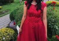 Красное платье на выпускной/свадьбу