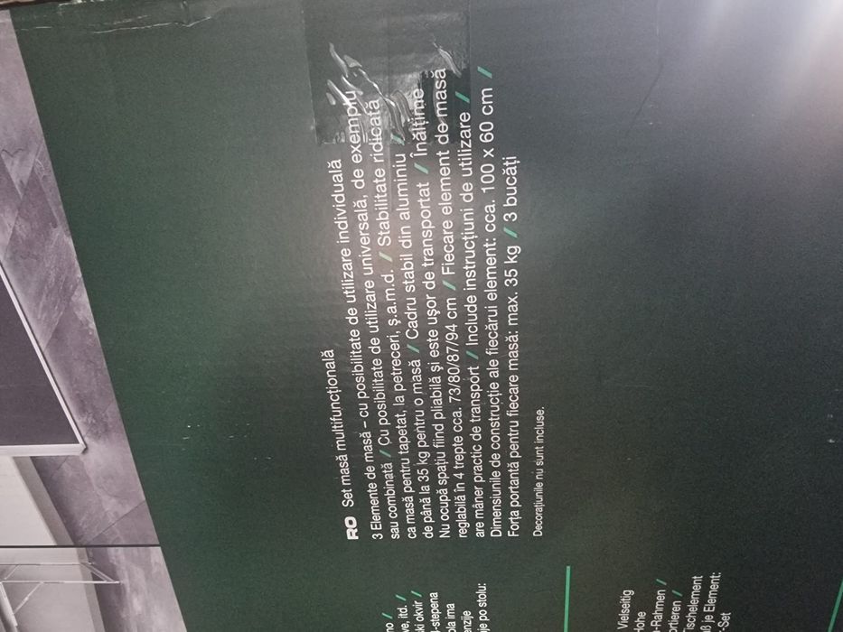 Masa pliabila parkside