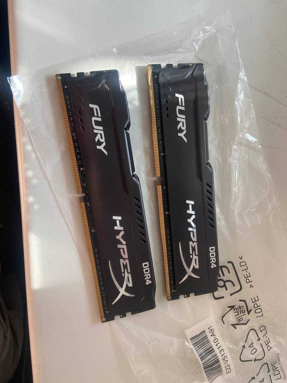 GTX 1070 видеокарта + 16GB (2x8gb) Оперативная память DDR4 HyperX Fury