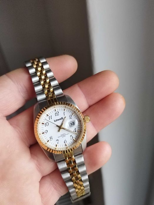 Ceas Lowell pentru dama femei cu dată bratară reglabila