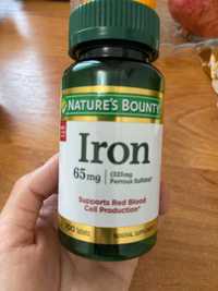 Продам новый БАД Железо от Nature’s Bounty.