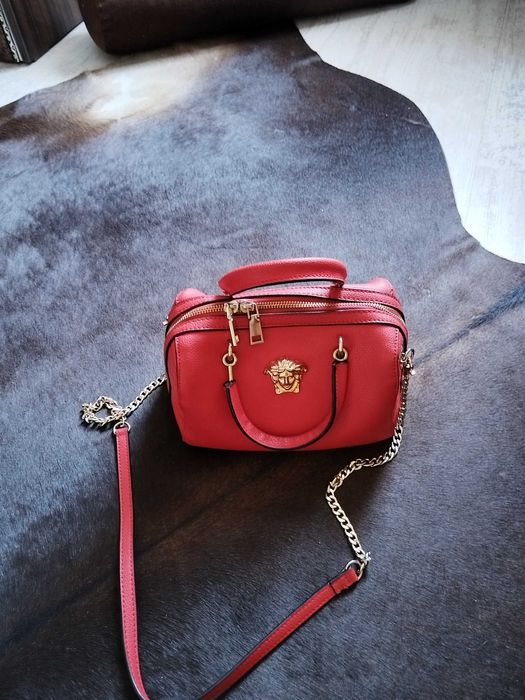 Дамска чанта Versace естествена кожа