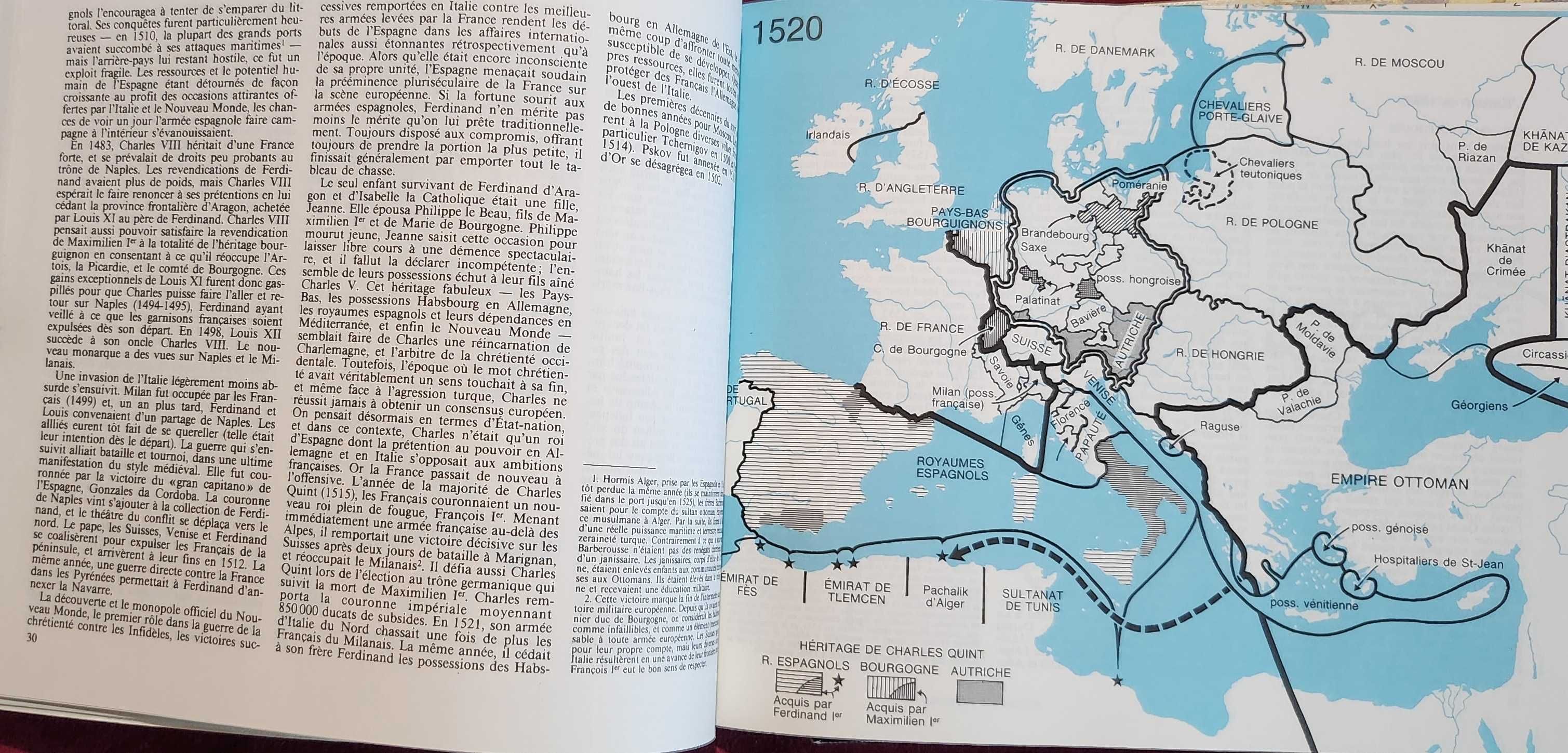 Комплект от 4 исторически атласа / Atlas de l'histoire tome 1-4