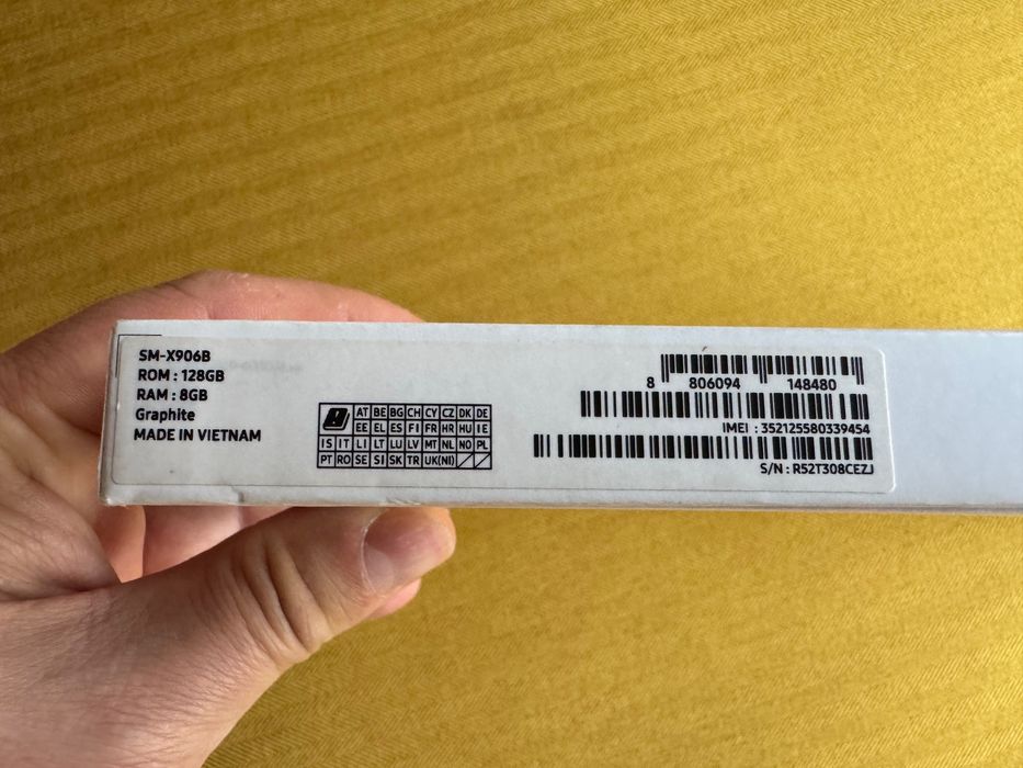 Samsung Galaxy Tab8 Ultra 5G 128GB 8GB 14.6" Super AMOLED 120Hz HDR10+