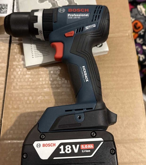 НОВ акумулаторен винтоверт GSB 18V-65