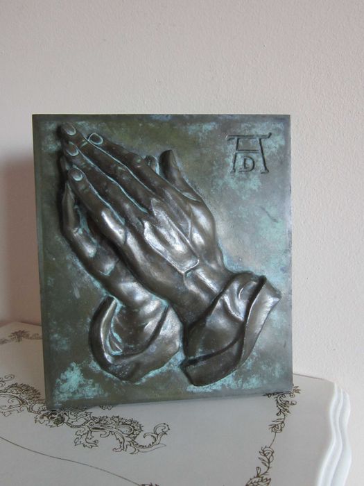 cadou deosebit Albrecht Durer Maini Germania 1960 bronz masiv