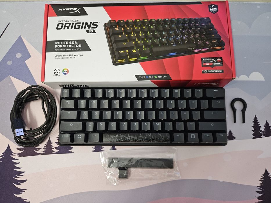 Tastatură Gaming HyperX Alloy Origins 60% + Mousepad Legion