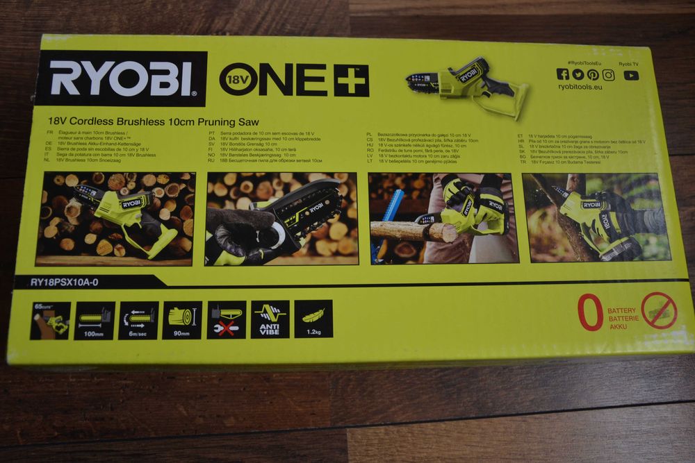 Нов, безчетков, верижен трион Ryobi 18V