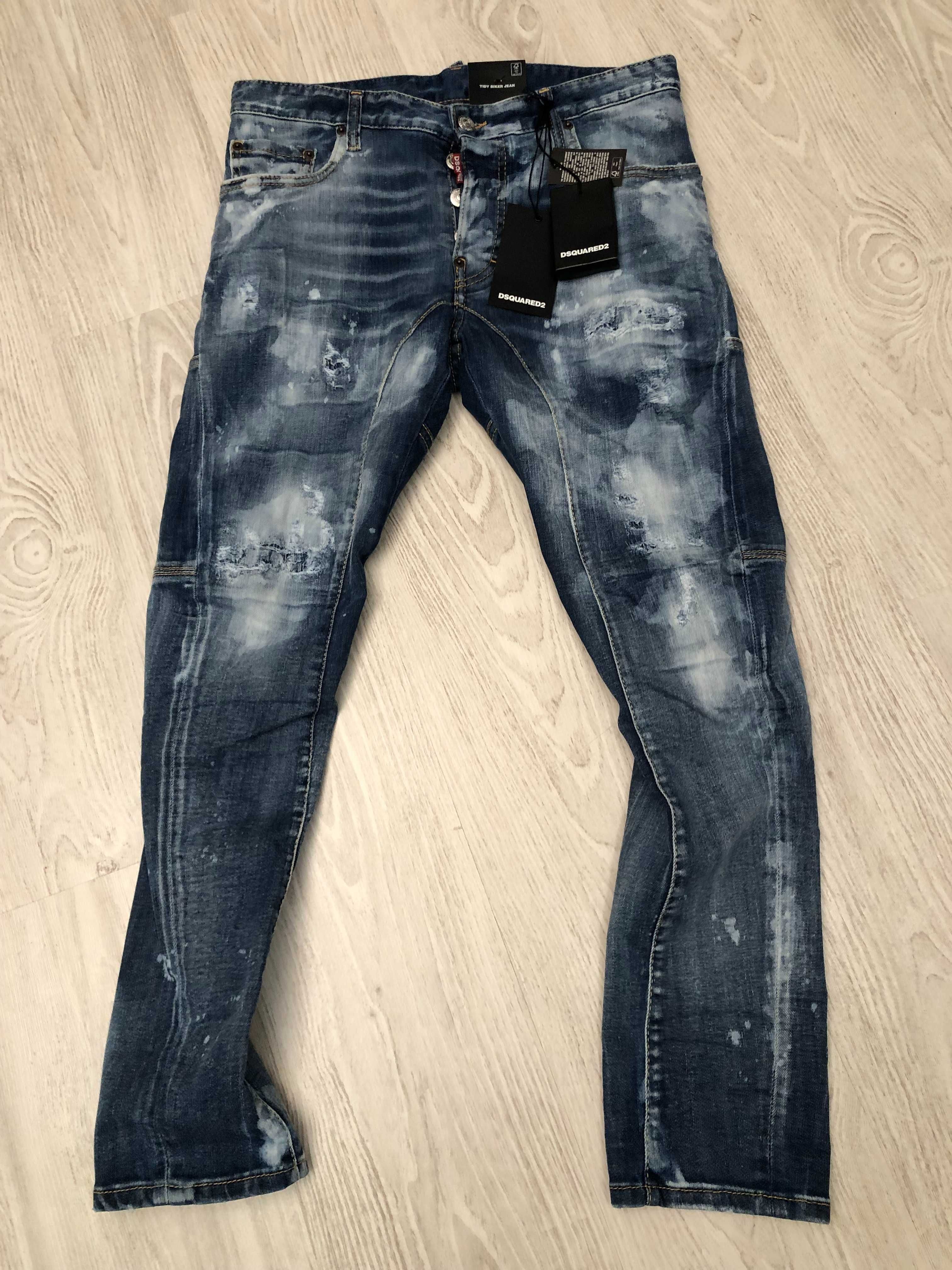 Dsquared2 blugi Tidy Biker Jean 44-46 italy, sau S-XS, retail 595 euro