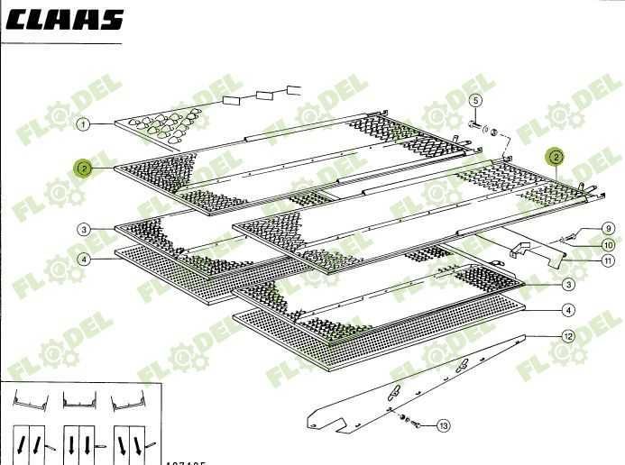 Sita superioara 3D combina CLAAS 560x1755mm 647126