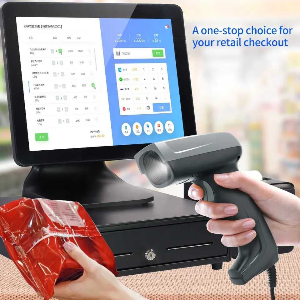 Автоматизация бизнеса. Моноблок, Термопринтер, Штрих код, Сканер, POS