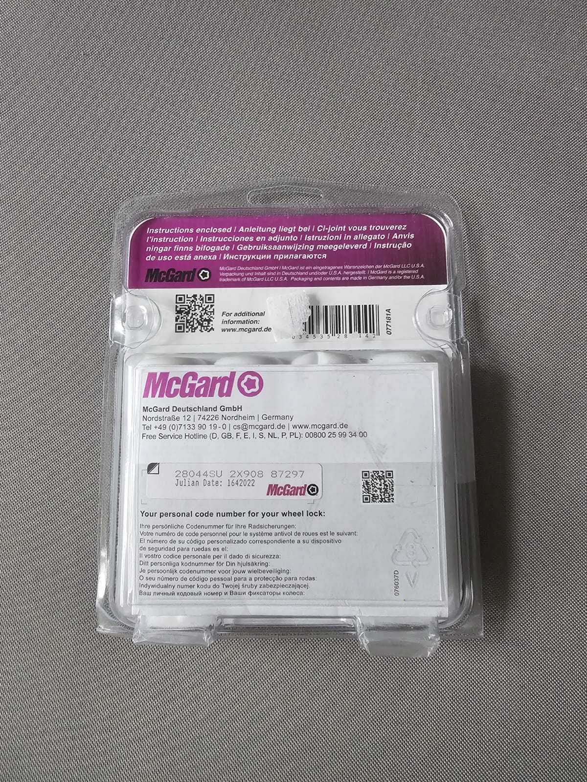 Prezoane antifurt MCGARD 28044SU Noi, Nefolosite