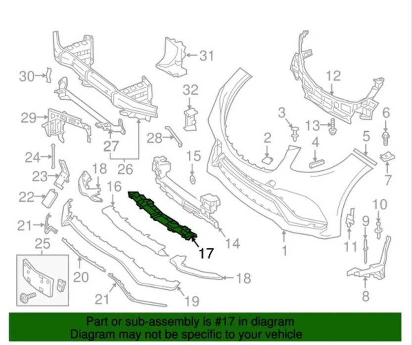 Основа за предна броня за Mercedes Benz GLE Coupé C292