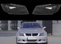 Комплект Стъкла XENON Капаци фарове BMW E90 Е91 Сериа 3 фар стъкло бмв