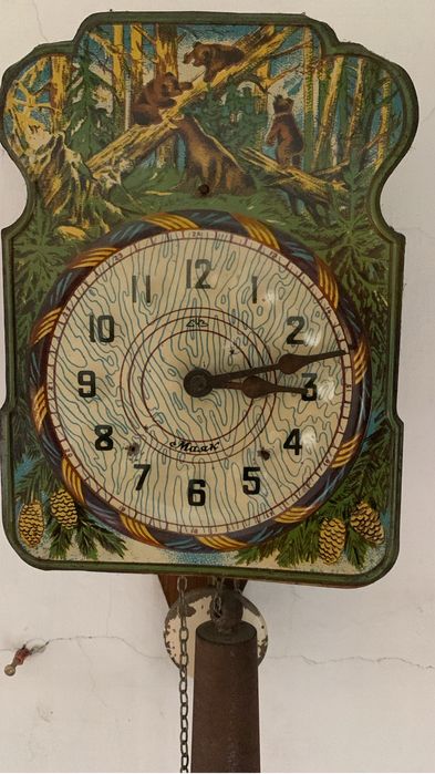 Часы-ходики Маяк СЧЗ «Мишки в лесу».