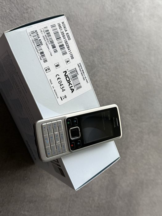 Nokia 6300 Silver/Neverlocked•Full Box•Made in Romania•Ca Nou