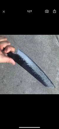 Нож vg10 сталь в ламинате из дамасска