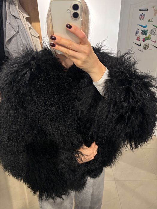 Палто от Монголска вълна, размер S