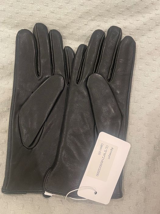 Новые перчатки из кожи на шерстяной подкладке, размер 7.5