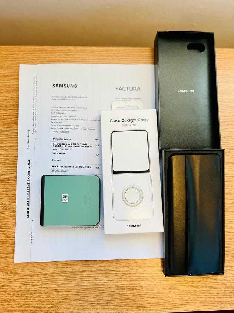 Samsung GalaxyZ Flip5,8/512GB,limited editio,factura,garantie,husa,nou