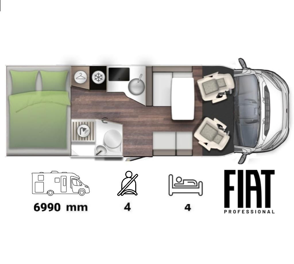 Autorulota-Camper 2023/Forster/Comfort Line/AC/marchiza/sup. biciclete
