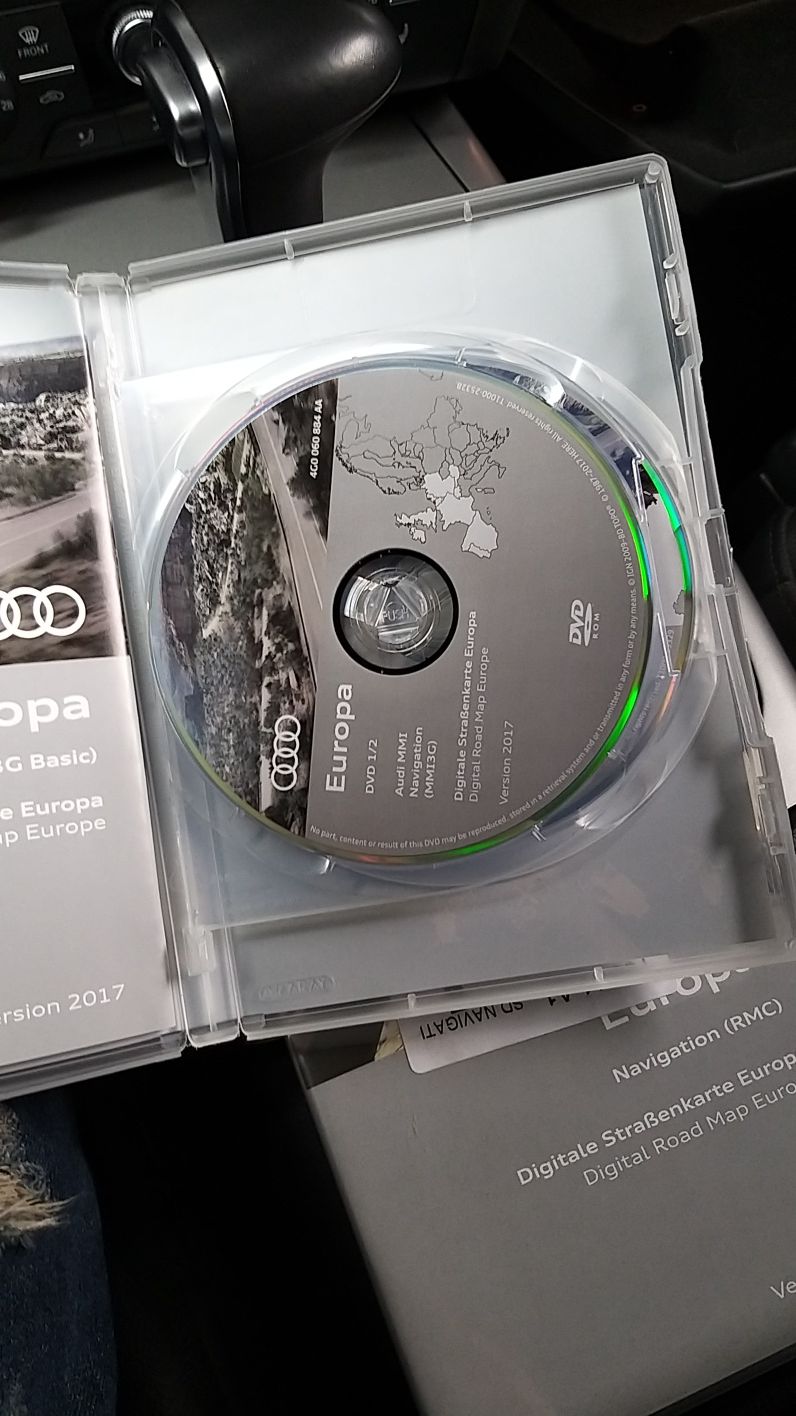 DVD navigatie Europa audi NOU