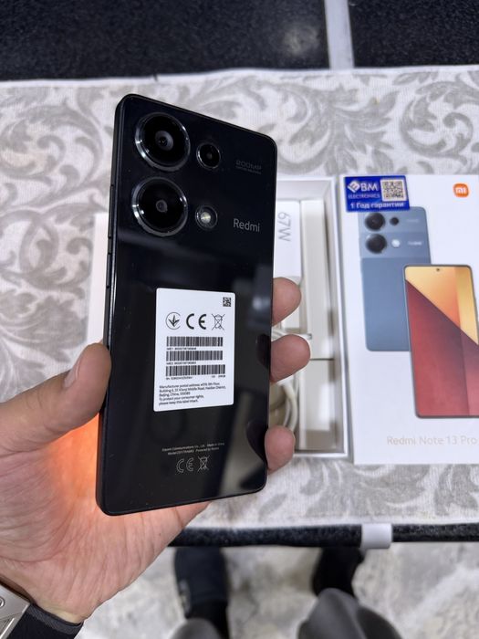 Redmi not 13 pro pamit 8.256g holati ideal karopka dak kamplekt