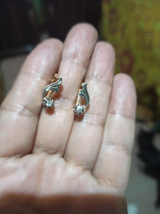 Бриллиант зирак 583проба якутский бриллиант