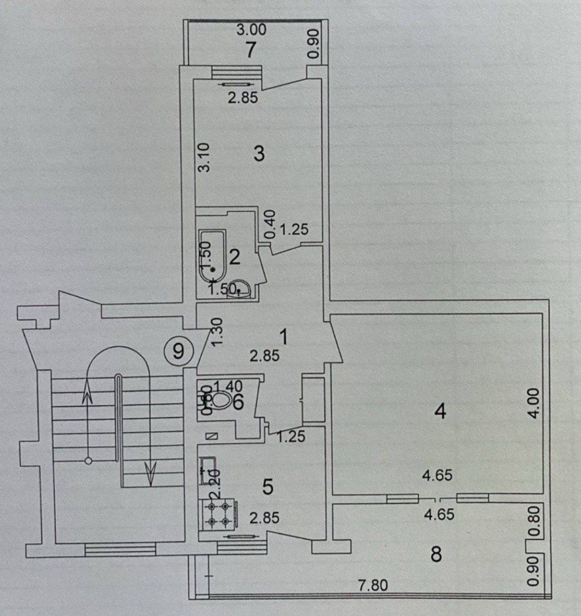 Юнусабад 7 квартал 2/2/4 (60²) продаётся квартира