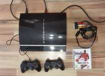 Consolă de colectie Sony Playstation 3 PS3 cu 2 manete si joc NBA ps 3
