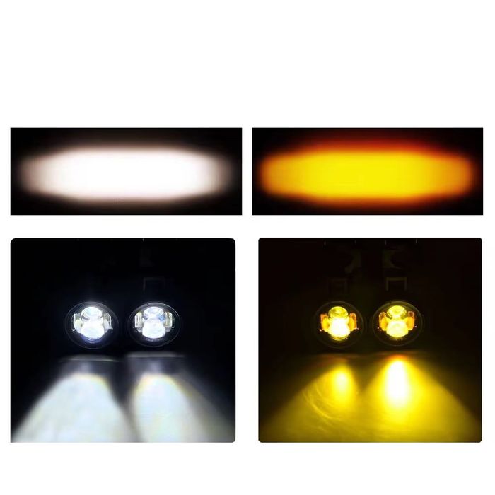 Set proiectoare LED 100W dual moto ceata UTV ATV A1034