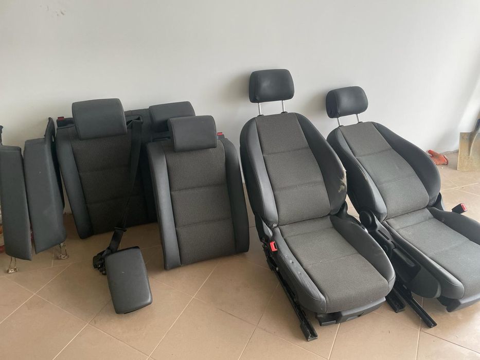 Scaune de piele +cotiera audi a6 c6
