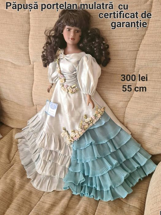 Păpuși mari din porțelan 46-54 cm