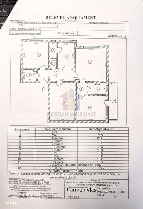 Spatios 4 camere decomandat, 97 mp, parter cu balcon, Buzaului, B.uri