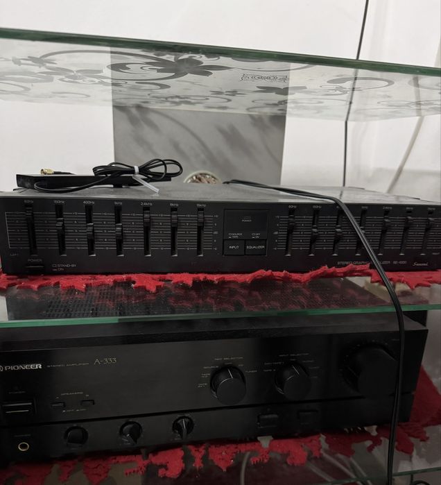 Set boxe omnitronic + statie si equalizator