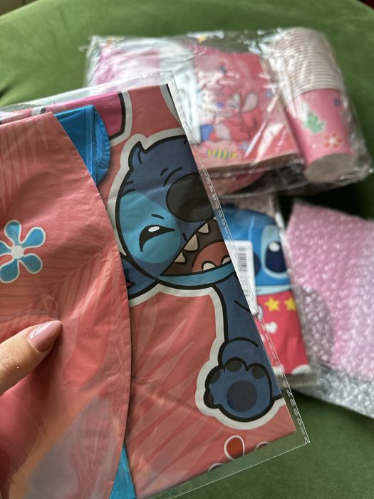 Stitch & Angel парти сет и фолиеви балони