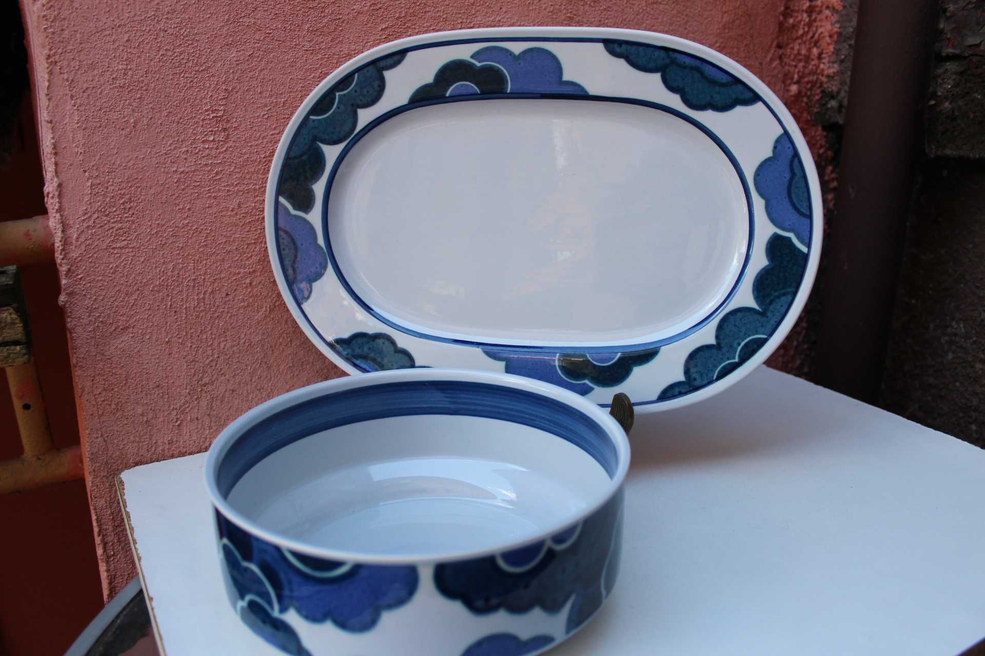 Platou si bol portelan colectie VILLEROY & BOCH Blue Cloud