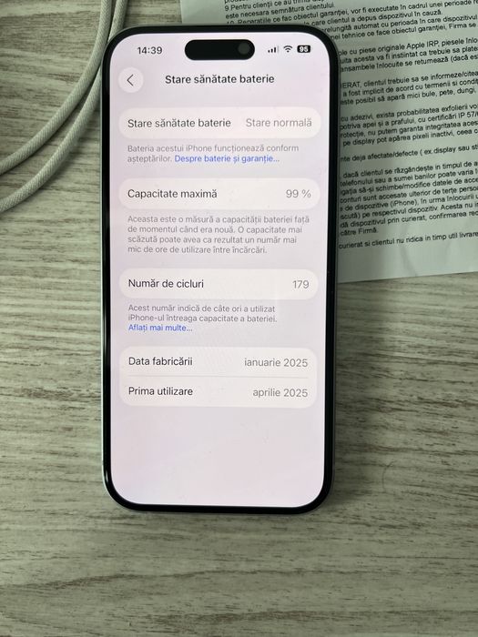 Vand iphone 15 128gb blue