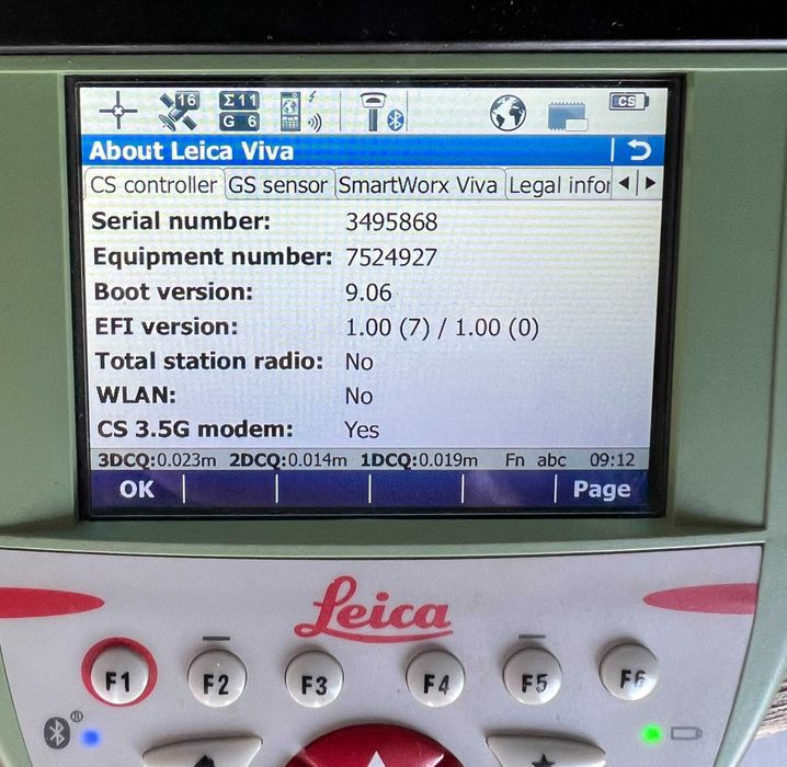 GPS Leica complet controller Leica CS15 cu antena Leica GS08plus