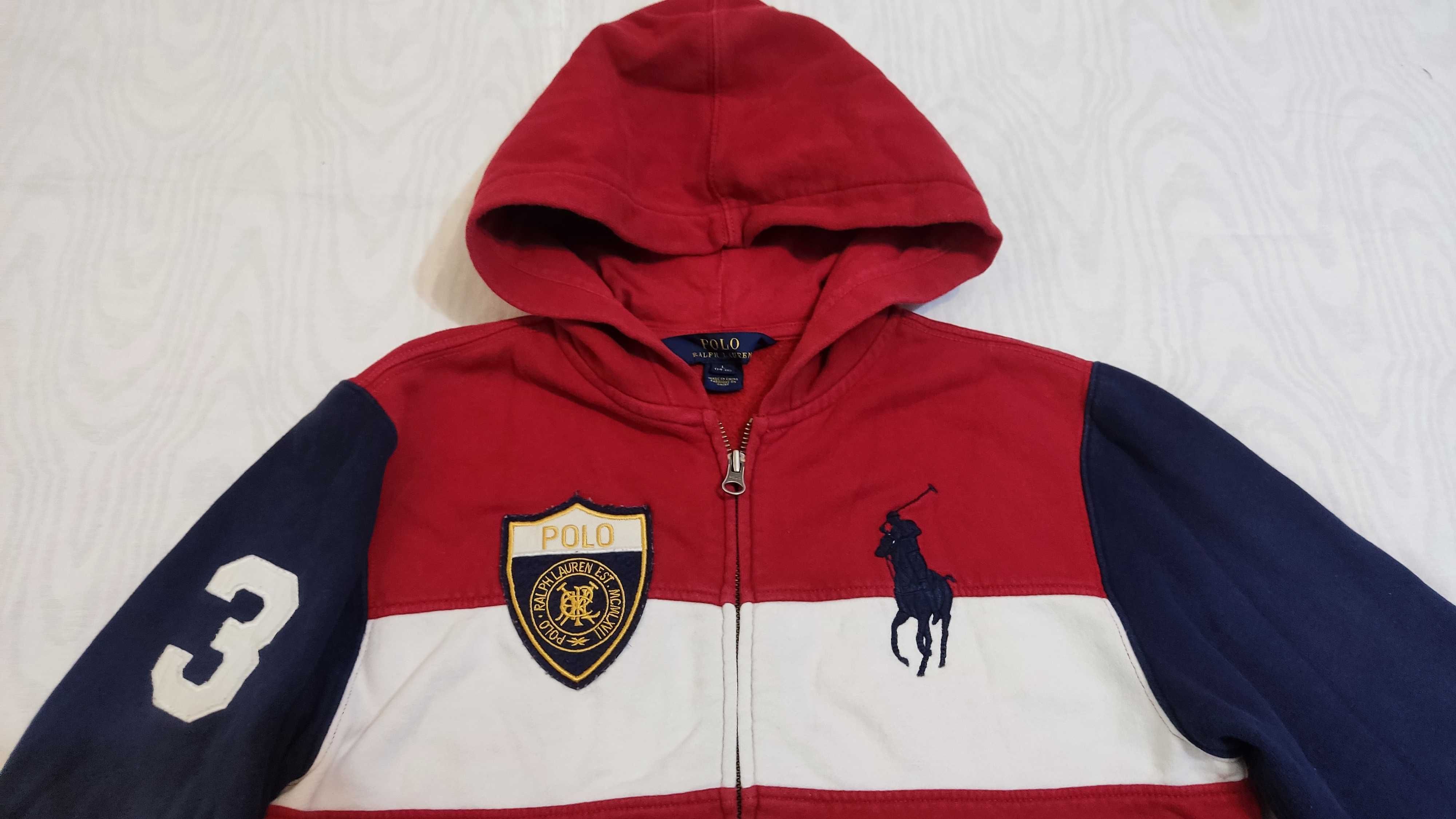 Hanorac Polo Ralph Lauren marime mica XS/S bluza cu fermoar si gluga