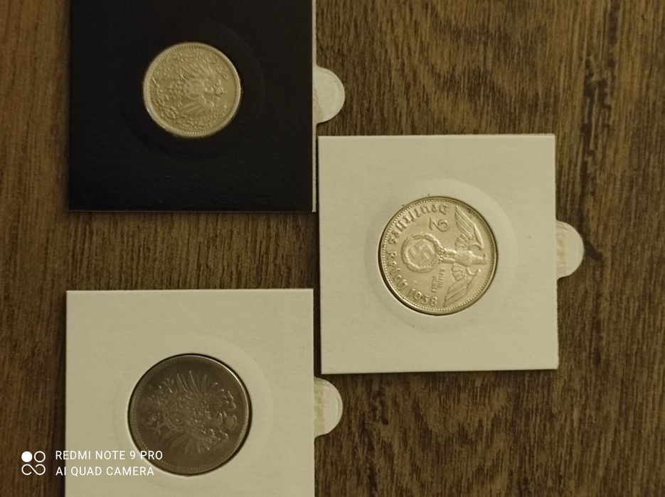 3 monede germane de argint