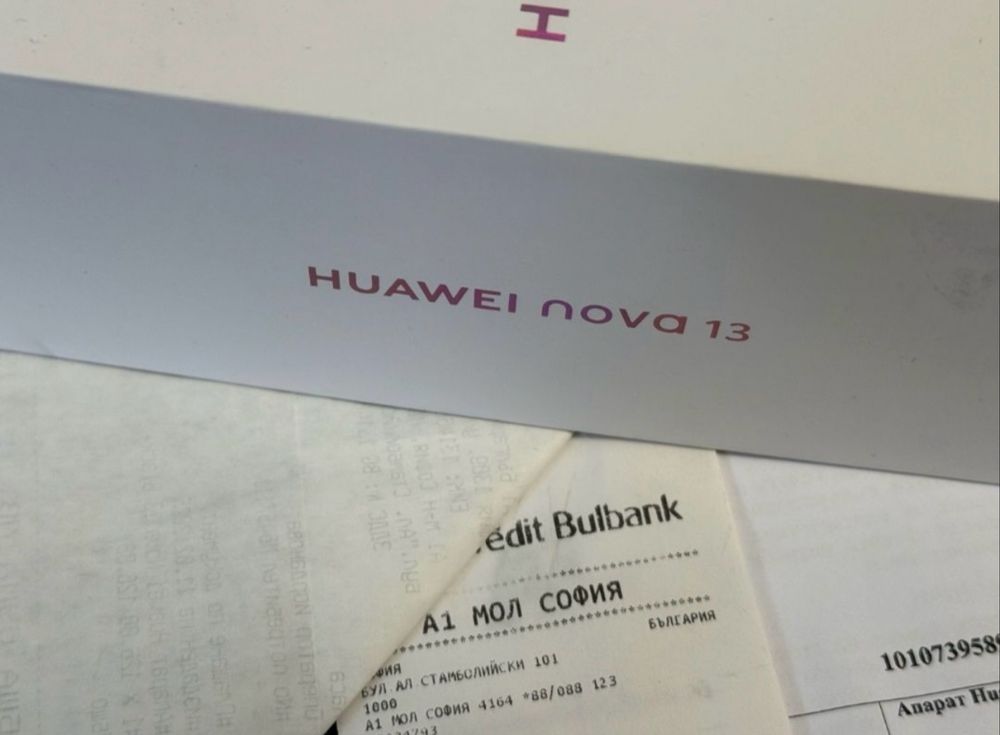КАТО НОВ 256GB Huawei Nova 13 Гаранция A1 2027 г. Black / Черен