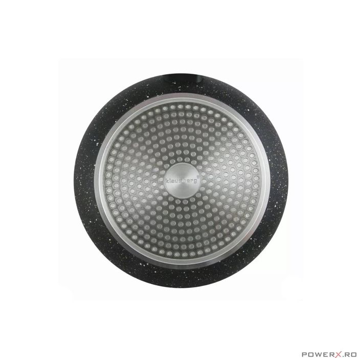 Tigaie din aluminiu, marmorata, gri, 24cm Klausberg