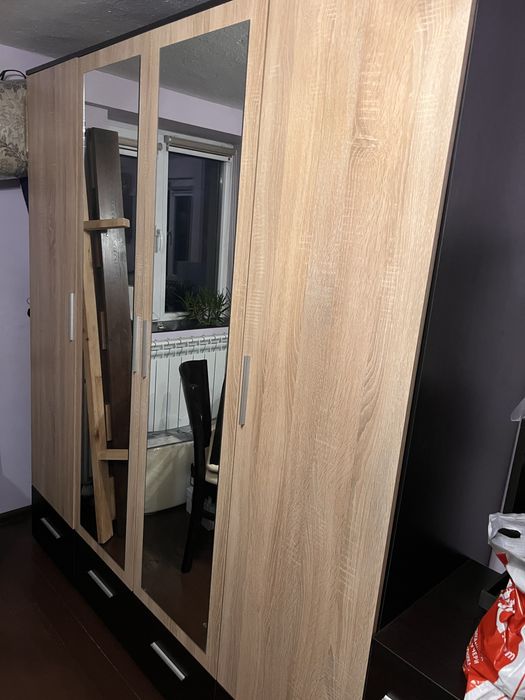 Гардероб виденов четириклирен венге дъб сонома