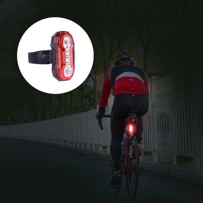 Акумулаторна LED стоп светлина за велосипед колело – 120 lumen, IPX65