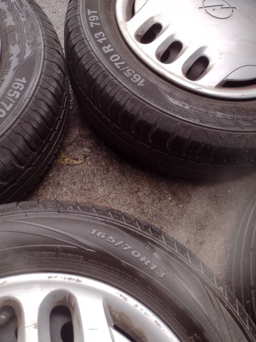 Перфектен летен комплект 13-4х100 ЕТ42 5j Opel Corsa B