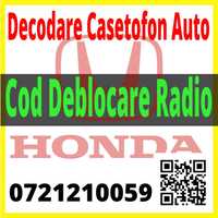 Cod Deblocare Radio Honda Jazz Civic Accord Crv Hrv Decodare Casetofon